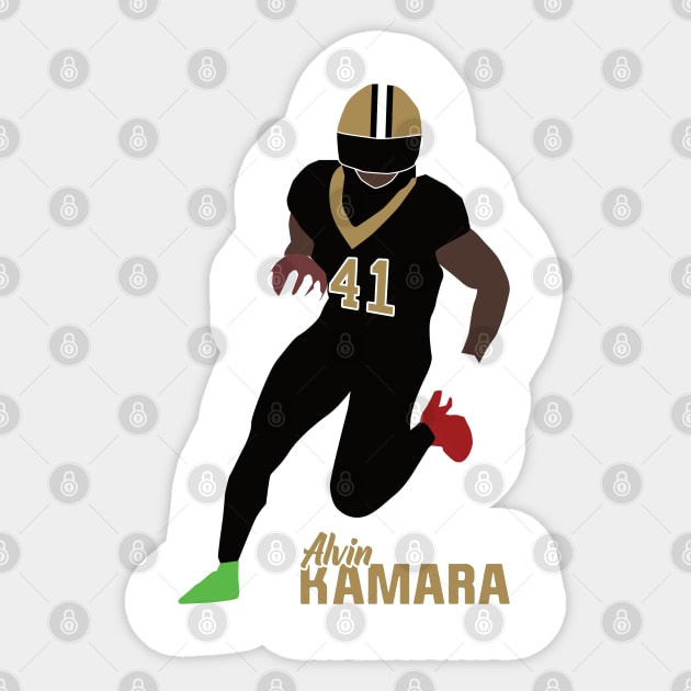 Alvin Kamara Sticker by islandersgraphics